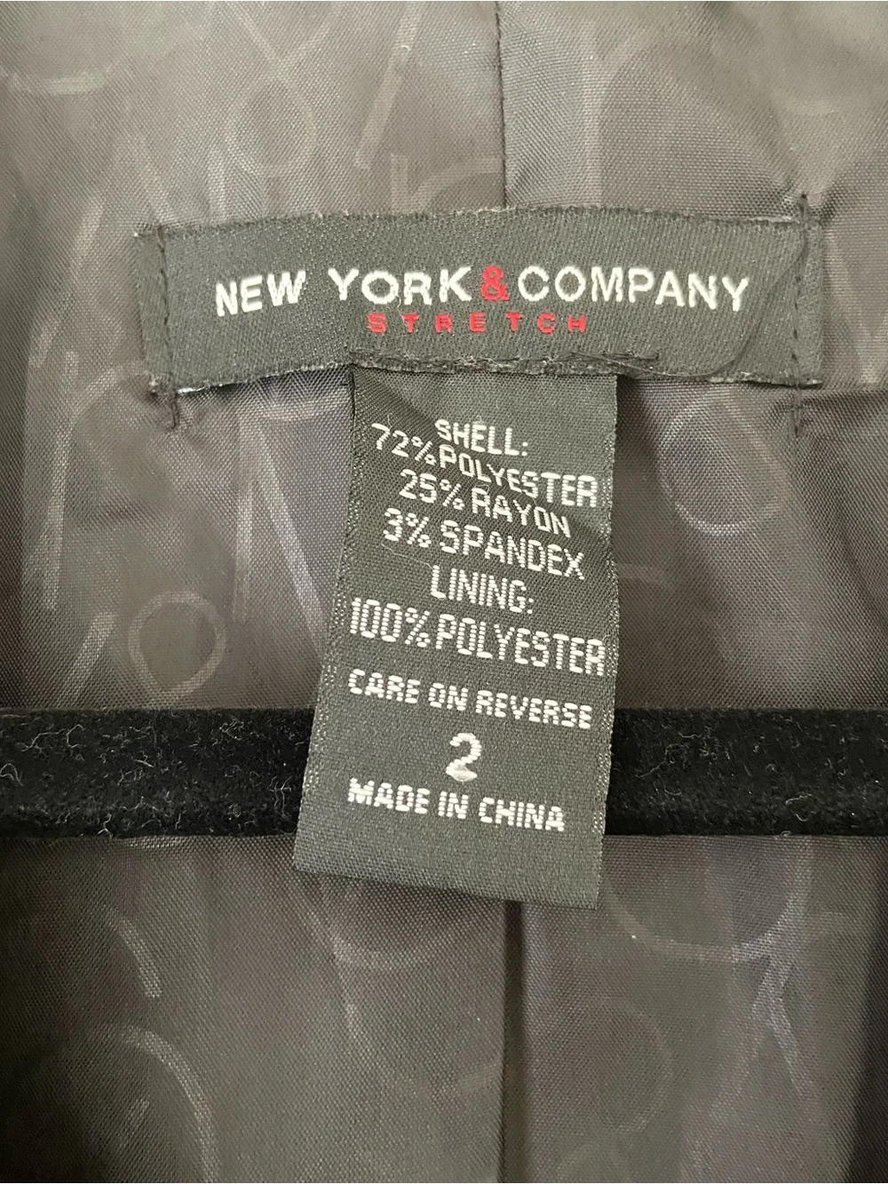 Like New! New York & Company Pinstripe Blazer – Size 2 – Black– Career/Office